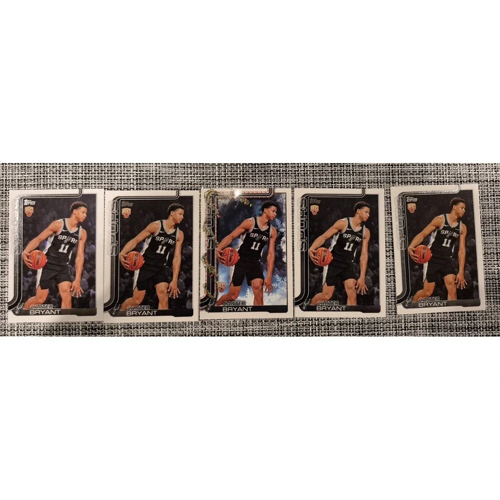 Carter Bryant Topps 2025-26 12 Card‎ Rookie Lot Blackout Diamante Insertd Etc..